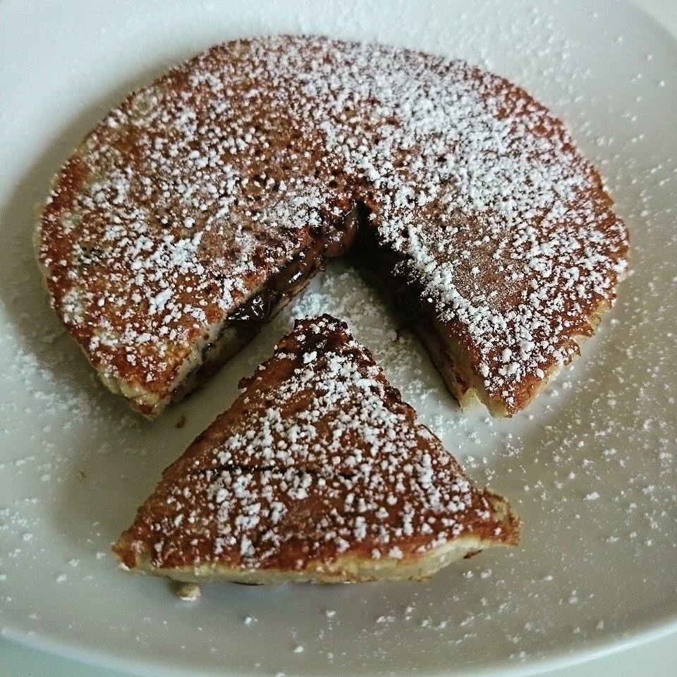 Gefüllte Pancakes – Nutella